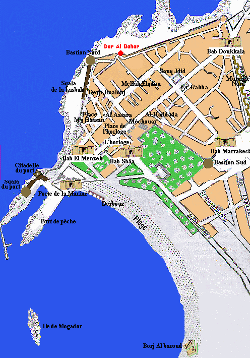 Map of Essaouira